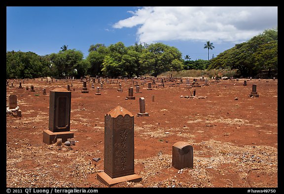 Japanese cemetery. Lahaina, Maui, Hawaii, USA