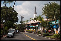 Street, Kailua-Kona. Hawaii, USA (color)