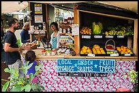 Produce stand, Pahoa. Big Island, Hawaii, USA (color)
