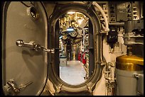 Waterproof divider door, USS Bowfin submarine, Pearl Harbor. Oahu island, Hawaii, USA ( color)