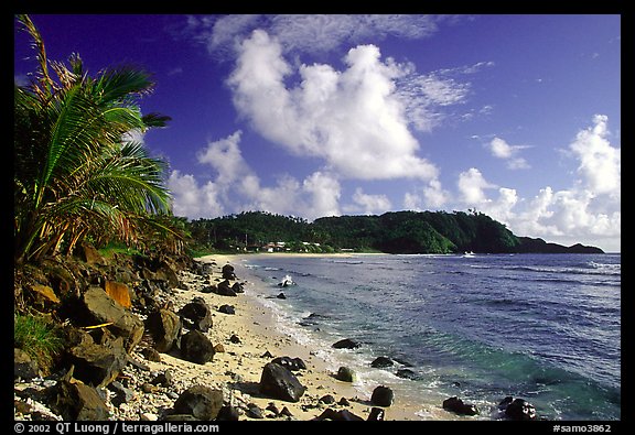 Coast and Cape Mataula. Tutuila, American Samoa