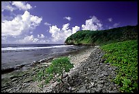 North shore. Aunuu Island, American Samoa