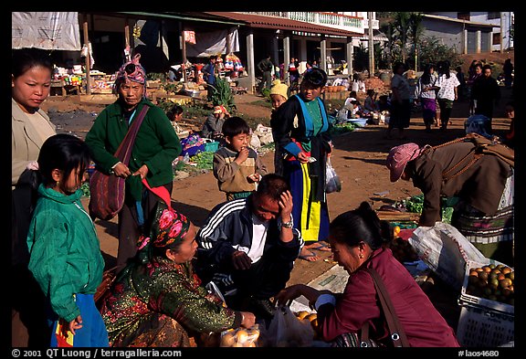 The Huay Xai market. Laos