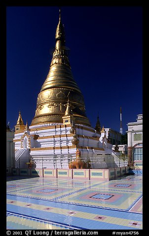 Sanctuary on Sagaing Hill. Mandalay, Myanmar (color)