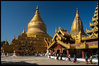 Shwezigon Pagoda. Bagan, Myanmar