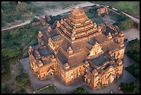 Aerial view of Dahmmayan Temple. Bagan, Myanmar
