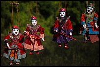 Traditional marionettes for sale. Inle Lake, Myanmar ( color)