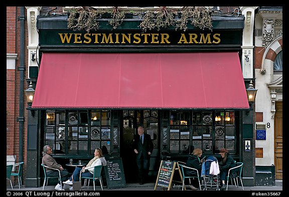 Famous pub Westmister Arms. London, England, United Kingdom (color)