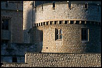 Detail of turret and wall, Tower of London. London, England, United Kingdom ( color)