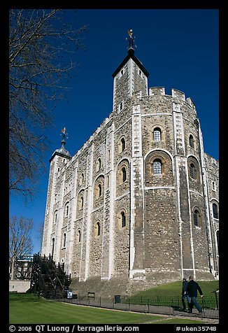 White Tower, inside the Tower of London. London, England, United Kingdom