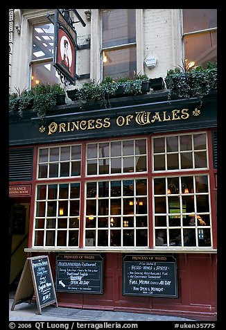 Pub the Princess of Wales. London, England, United Kingdom (color)