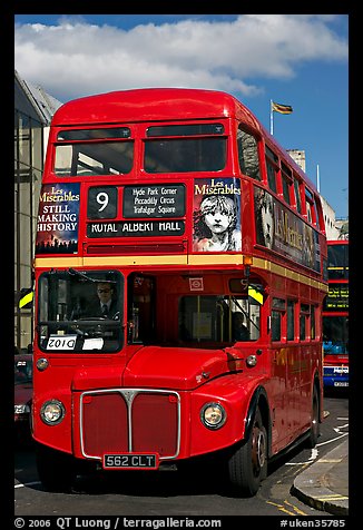Routemaster double decker bus. London, England, United Kingdom