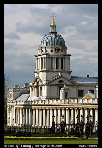 Dome of the Old Royal Naval College. Greenwich, London, England, United Kingdom (color)