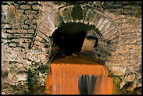 Roman-built brick channel overflow from the sacred spring. Bath, Somerset, England, United Kingdom ( color)