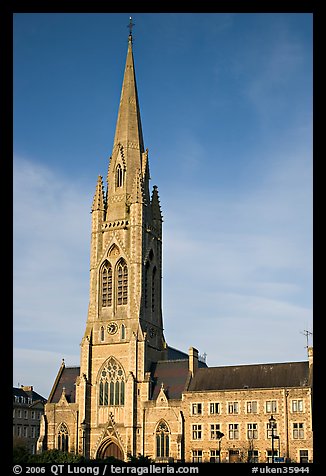 Church, late afternoon. Bath, Somerset, England, United Kingdom (color)