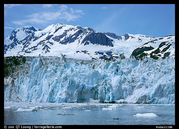 Front of Surprise Glacier. Alaska, USA (color)
