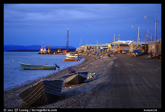 Shore avenue. Kotzebue, North Western Alaska, USA