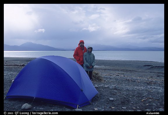 Camping on the Spit. Homer, Alaska, USA