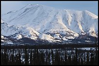 Mountains in winter. Alaska, USA (color)