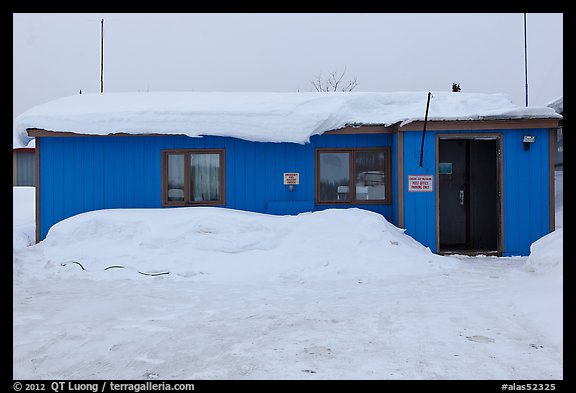 Post Office, Coldfoot. Alaska, USA (color)