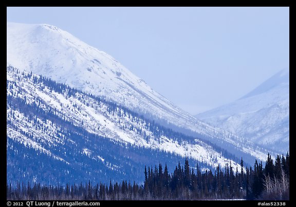 Brooks range mountains in winter. Alaska, USA