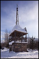 Energy-generating tower. Wiseman, Alaska, USA