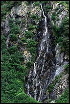 Waterfall. Alaska, USA (color)