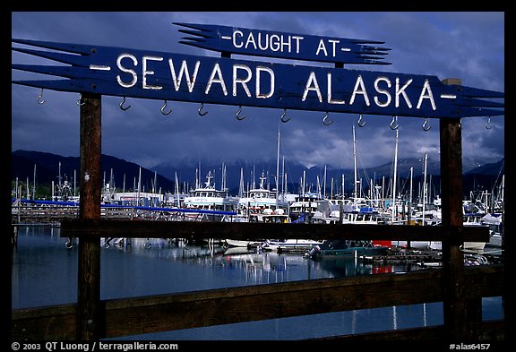 Seward harbor. Seward, Alaska, USA (color)