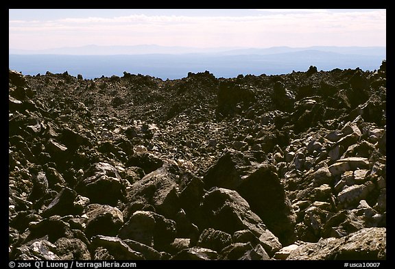 Lava fields, Glass Mountain. California, USA