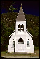 White church. California, USA (color)