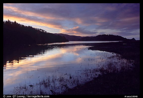 Humbolt Lagoon, sunrise. California, USA (color)