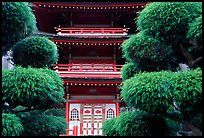 Pagoda in Japanese Garden. San Francisco, California, USA (color)