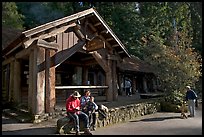 Park headquarters, afternoon. Big Basin Redwoods State Park,  California, USA