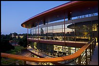 James Clark Center, dusk. Stanford University, California, USA