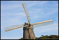 Dutch Mill and crows. San Francisco, California, USA