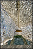 Interior structures of the Crystal Cathedral. Garden Grove, Orange County, California, USA