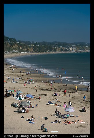 New Brighton State Beach, Capitola. Capitola, California, USA (color)