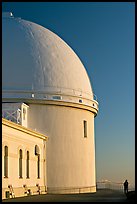 Dome housing the refractive telescope, Lick obervatory. San Jose, California, USA