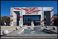 San Jose McEnery convention center with fountain in 2006. San Jose, California, USA