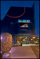 San Jose Repertory Theater at dusk. San Jose, California, USA