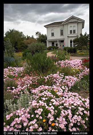 Emma Prush Farmhouse. San Jose, California, USA (color)