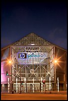HP Pavilion at night. San Jose, California, USA