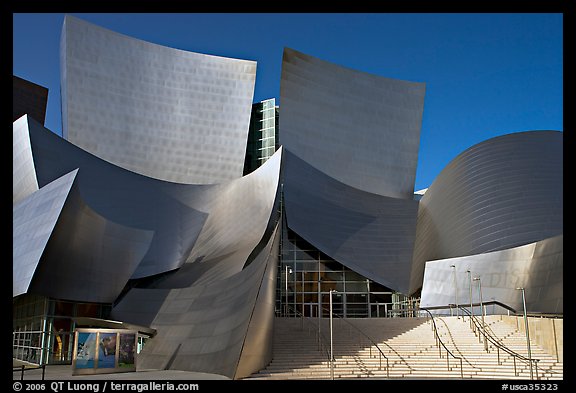 Main entrance of the Walt Disney Concert Hall. Los Angeles, California, USA (color)