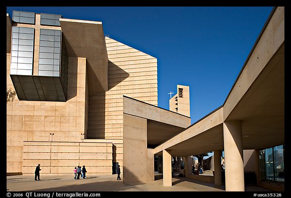 Cathedral of our Lady of the Angels, designed by Jose Rafael Moneo. Los Angeles, California, USA (color)