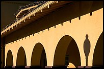 Arches, Burlingame train station. Burlingame,  California, USA (color)