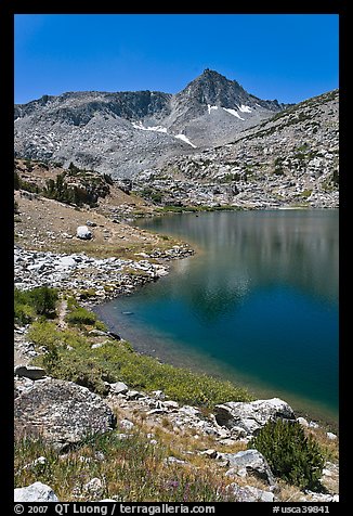 Saddlebag lake and peak, John Muir Wilderness. California, USA (color)