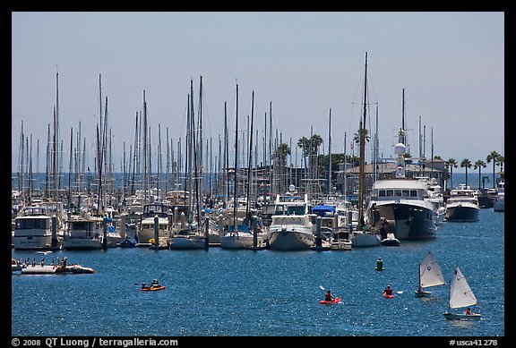 Santa Barbara Harbor. Santa Barbara, California, USA