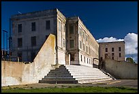 Cellhouse building, Alcatraz Penitentiary. San Francisco, California, USA (color)