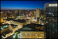Cityscape at night. San Francisco, California, USA ( color)