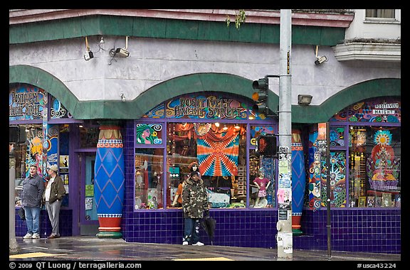 Colorful corner store. San Francisco, California, USA (color)